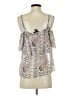 Paige 100% Silk Silver Ivory Sleeveless Silk Top Size XS - photo 2