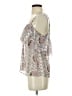 Paige 100% Silk Silver Ivory Sleeveless Silk Top Size XS - photo 5