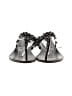Vera Wang 100% Leather Black Flip Flops Size 9 - photo 2