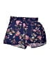 Blue Rain 100% Rayon Floral Blue Shorts Size S - photo 1