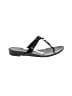 Vera Wang 100% Leather Black Flip Flops Size 9 - photo 1