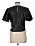 Evereve 100% Polyester Black Short Sleeve Top Size M - photo 2