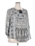 Lucky Brand Silver 3/4 Sleeve Blouse Size 2X - photo 1