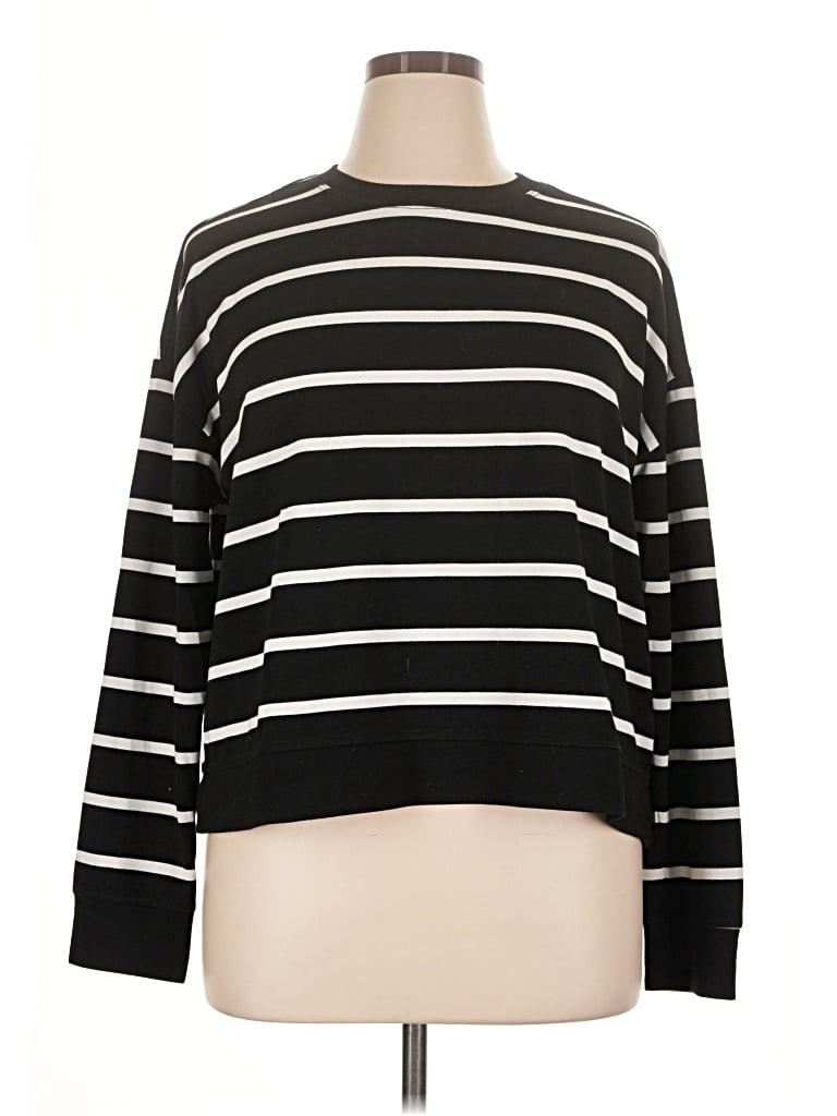 Pre-owned Danskin Long Sleeve T-shirt In Black