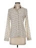 Express Polka Dots Ivory Long Sleeve Blouse Size XS - photo 1