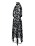Scoop 100% Polyester Paisley Black Casual Dress Size M - photo 5