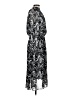 Scoop 100% Polyester Paisley Black Casual Dress Size M - photo 4