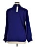 Chico's 100% Polyester Blue Long Sleeve Blouse Size 16 - photo 2