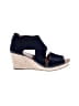 Gentle Souls 0100% Leather Blue Wedges Size 9 - photo 1