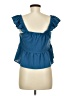 lola and grace 100% Polyester Blue Sleeveless Blouse Size M - photo 2