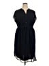 SOHO Apparel Ltd 100% Polyester Solid Black Casual Dress Size 2X - photo 1
