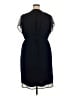 SOHO Apparel Ltd 100% Polyester Solid Black Casual Dress Size 2X - photo 2