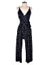 Kaileigh Polka Dots Blue Jumpsuit Size S - photo 1