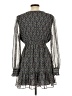 Max Studio 100% Polyester Paisley Gray Cocktail Dress Size L - photo 2