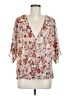 WAYF 100% Polyester Ivory 3/4 Sleeve Blouse Size M - photo 1