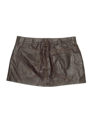 Garage Faux Leather Skirt (view 2)