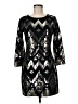 Express Argyle Black Cocktail Dress Size M - photo 1