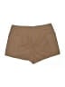 Max Mara 100% Cotton Chevron-herringbone Brown Shorts Size 8 - photo 2