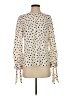 Rebecca Taylor Polka Dots Ivory Long Sleeve Blouse Size 2 - photo 1