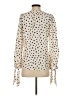 Rebecca Taylor Polka Dots Ivory Long Sleeve Blouse Size 2 - photo 2
