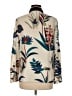 Tory Burch 100% Polyester Print Ivory Long Sleeve Blouse Size 6 - photo 2