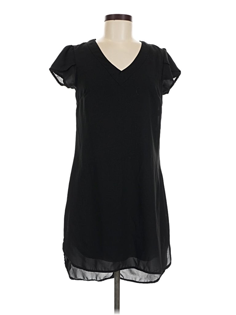 Pre-owned Japna Casual Dress In Black