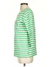 Talbots 100% Cotton Stripes Green 3/4 Sleeve Top Size XS - photo 5