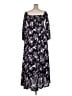 Torrid Floral Black Casual Dress Size 1X Plus (1) - photo 2