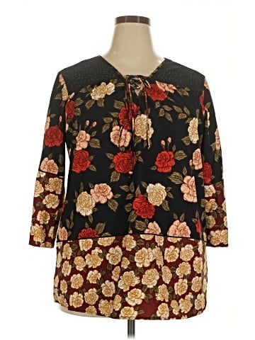 Mileage 3/4 Sleeve Blouse (view 1)