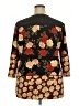Mileage 100% Polyester Black 3/4 Sleeve Blouse Size 2X - photo 2