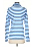Talbots 100% Cotton Stripes Blue Long Sleeve Blouse Size S - photo 2