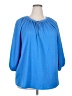 Croft & Barrow Blue 3/4 Sleeve Blouse Size 2X - photo 1