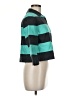 Akris Punto Stripes Teal Coat Size 6 - photo 4
