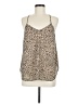 Olivia Grey 100% Polyester Tan Sleeveless Top Size M - photo 1