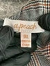 A. Peach 100% Polyester Plaid Gray Casual Dress Size 1X - photo 7