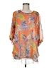 Unbranded Orange 3/4 Sleeve Blouse Size M (estimated) - photo 1