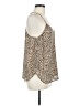 Olivia Grey 100% Polyester Tan Sleeveless Top Size M - photo 4
