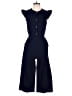 Monteau Solid Blue Jumpsuit Size S - photo 1