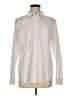 L.L.Bean 100% Cotton Polka Dots Ivory Long Sleeve Button-Down Shirt Size M - photo 1