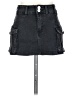 Shein Black Denim Skirt Size 2 - photo 1