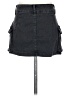 Shein Black Denim Skirt Size 2 - photo 2