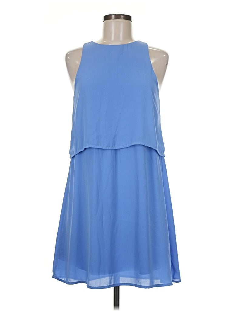 Pre-owned Francesca's Casual Dress In Blue