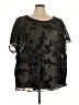 Torrid Black Short Sleeve Blouse Size 5X Plus (5) - photo 1