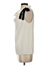 Ann Taylor 100% Polyester Ivory Sleeveless Blouse Size XS - photo 5