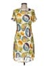Coldwater Creek 100% Rayon Print Yellow Casual Dress Size M - photo 1
