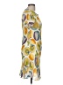 Coldwater Creek 100% Rayon Print Yellow Casual Dress Size M - photo 4