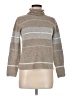Jeanne Pierre Stripes Gray Turtleneck Sweater Size M - photo 1