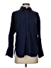 Madewell 100% Lyocell Solid Blue Long Sleeve Button-Down Shirt Size XXS - photo 1