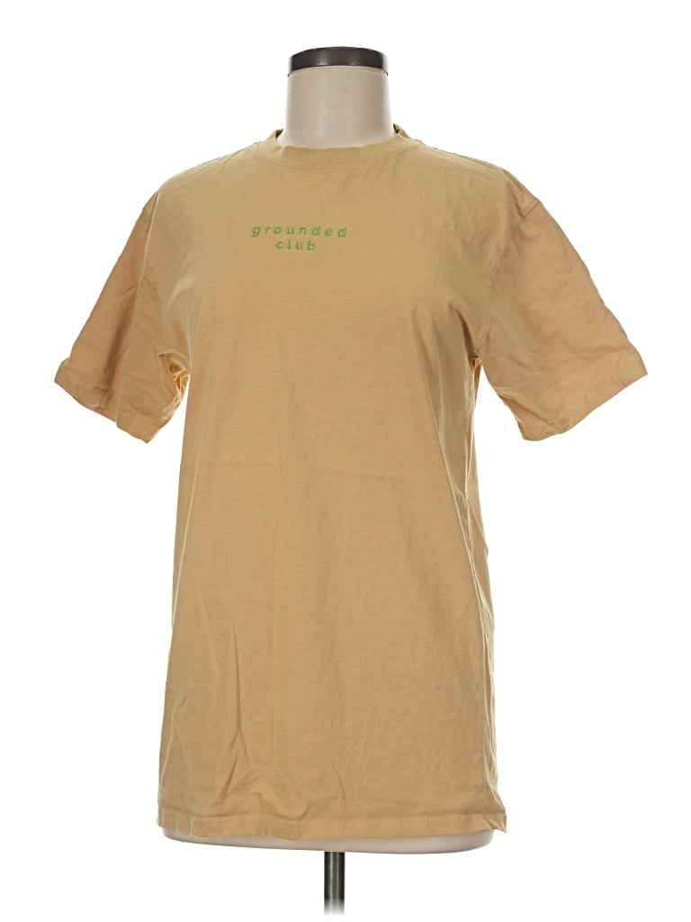 Pre-owned Assorted Brands Short Sleeve T-shirt In Tan