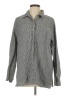 Solutions Houndstooth Gray Long Sleeve Button-Down Shirt Size L - photo 1